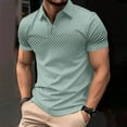 thumbnail image 1 of HOMADLES Mens polo Shirts Soft Lapel Solid polo Shirt Green XL, 1 of 3