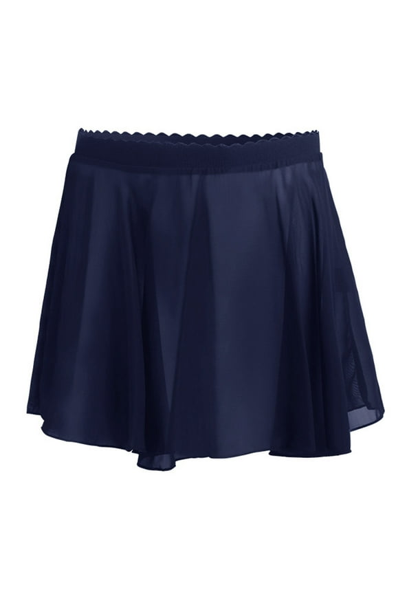 Skirts for Girls, Solid Mesh Athletic Skirt Girls Casual Skirts School Uniform Skirt Navy 15-16T