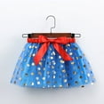 thumbnail image 1 of HOMADLES Sports Skirts for Girls Princess Party Skirt for Girls Pleated Tulle Skirt Bow Multicolor Blue 5 T, 1 of 5