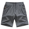 thumbnail image 1 of HOMADLES Summer Shorts for Boys（7-15）, Stretch Lightweight Running Shorts Athletic Performance Boys Quick Dry Workwear Shorts Gray 13-14 T, 1 of 4