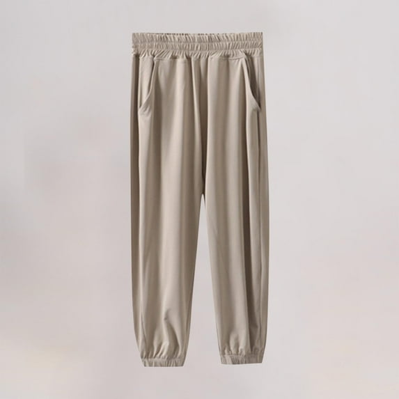 HOMADLES Sweatpants Joggers for Boys Elastic Waist Athletic Pants Boys Baggy Pants Jogger Pants Khaki 5 T