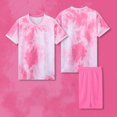 thumbnail image 1 of HOMADLES Sweatsuits for Teen Boys Gym Tee and Breathable Short Outfits Pink 4 T, 1 of 4