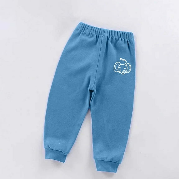 HOMADLES Teen Boys Jogger Pants Pajama Casual Elastic Waist Stretch Casual Workout Sweatpants Pants Regular Style: Navy 4 T