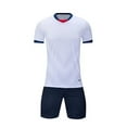 thumbnail image 1 of HOMADLES Teen Boys Sets 2 Piece Print Tee and Elastic Short Outfits White M, 1 of 4