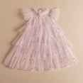 thumbnail image 1 of HOMADLES Teen Girl Clothes Summer Dress Mesh Solid Elastic Loose Ruffed Fashion Princess Dress Dress Pink 6-7T, 1 of 6