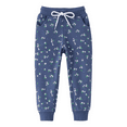 thumbnail image 1 of HOMADLES Toddler Boys Athletic Joggers Pants Fashion Print StretchComfortable Outdoor Drawstring Casual Pants A Blue 120/5T, 1 of 6