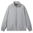 thumbnail image 1 of HOMADLES Winter Coats for Men Full Zipper Athletic Jacket Outdoor Casual Relaxed Fit Windbreaker Jackets White L, 1 of 3
