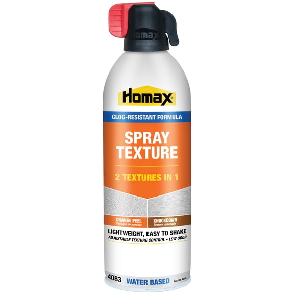 HOMAX Clog-Resistant Orange Peel/Knockdown Water-Based Texture Spray- 16 oz.