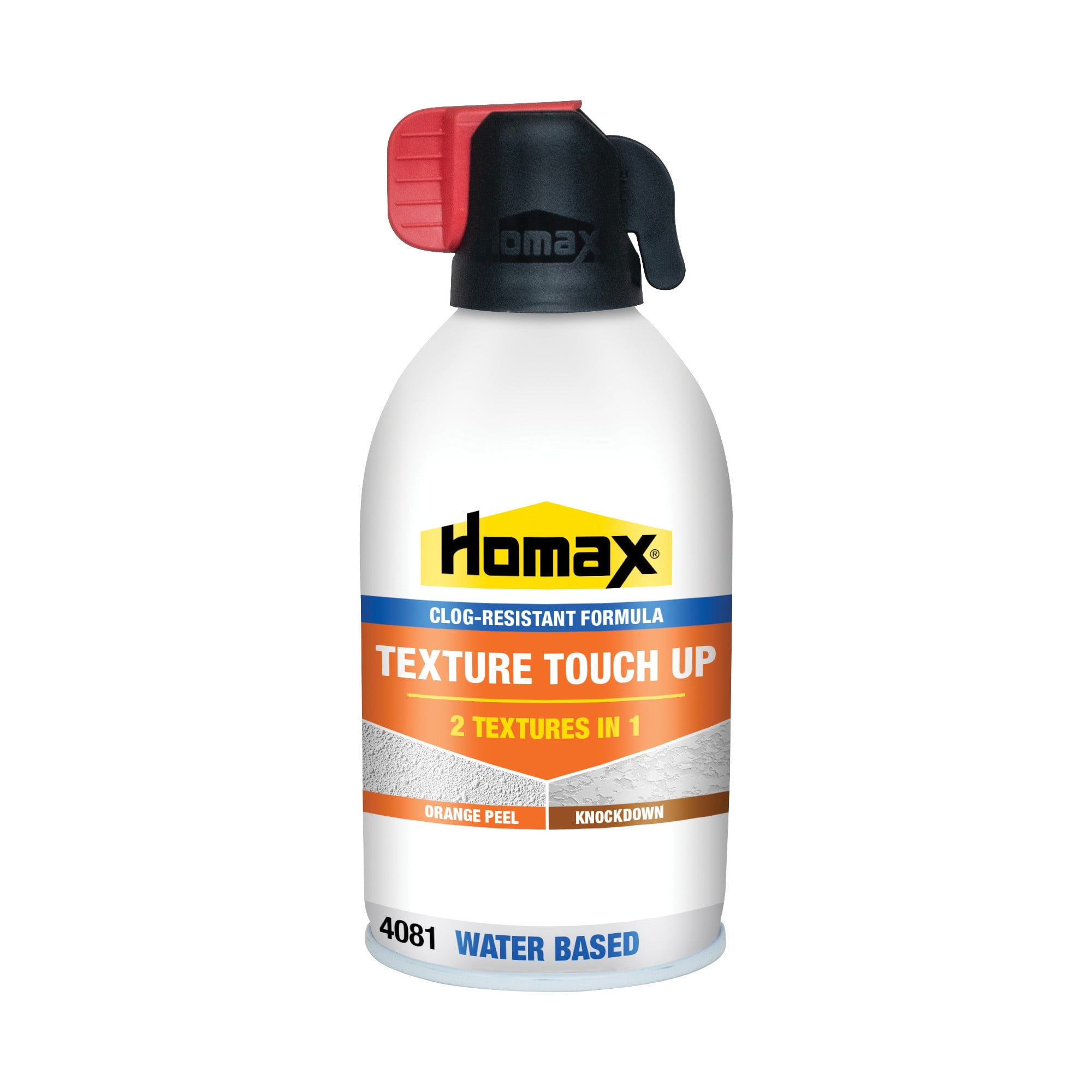 HOMAX Clog-Resistant Orange Peel/Knockdown Water-Based Texture Spray- 8.1 oz.