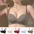 thumbnail image 1 of HOMBOM Balconette Womens Bras Push-Up Soft Cup Comfortable Bras No Underwire Wireless Spaghetti Straps Khaki Brassiere 38AB, 1 of 5