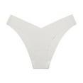 thumbnail image 1 of HOMBOM Bamboo Cool Panties for Women Cheeky White Briefs Seamless No-Show Ladies Underwear Low Rise L, 1 of 2