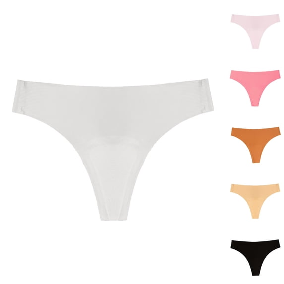 HOMBOM Breathable Low Rise Panties for Women - Seamless No Show, Soft Ice Silk Comfort Underwear