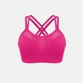 thumbnail image 1 of HOMBOM Breathable Womens Bras Seamless Sport Support Brassiere Hot Pink Breathable Spaghetti Straps Yoga Bras XL, 1 of 5