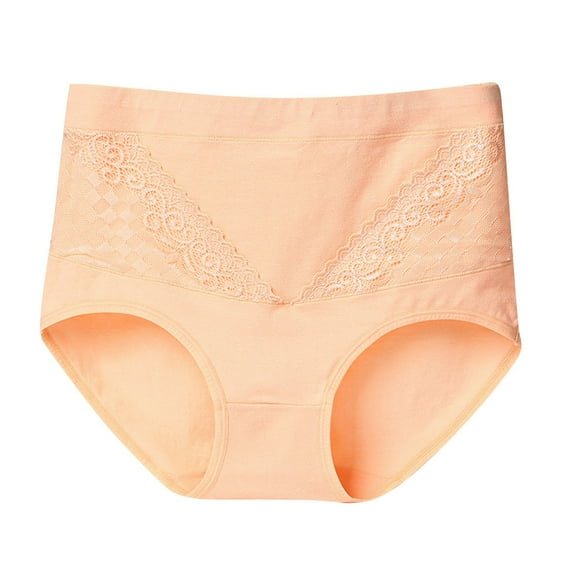 HOMBOM Brief Panties for Women Sexy Lace Plus Size Khaki Breathable Underwear for Women XL