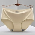 thumbnail image 1 of HOMBOM Brief Women Panties Nylon Beige Traceless Womens Underwear XL, 1 of 3
