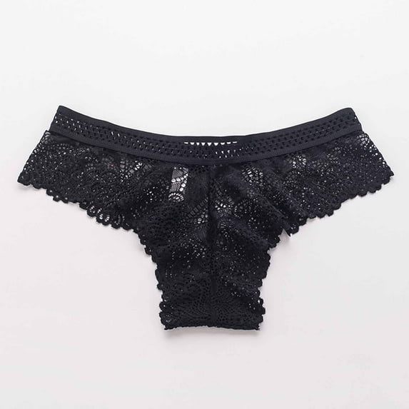 HOMBOM Cheeky Cotton Panties for Women Pack Sexy Breathable Black Breathable Underwear for Women XL