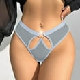 thumbnail image 1 of HOMBOM Cheeky Lace Panties for Women Light Blue Sexy Breathable Underwear Women Pack L, 1 of 5