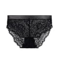 thumbnail image 1 of HOMBOM Cheeky Underwear for Women Briefs Plus Size Black Lace Seamless See Through Low Rise Ladies Panties XL, 1 of 2