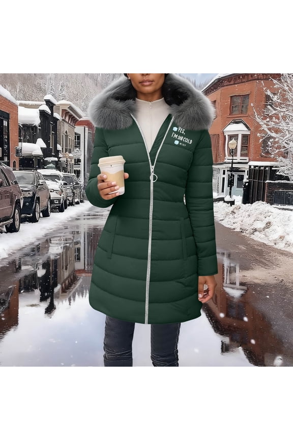 Coats for Women Winter Fleece Lined Heavy Quilted Warm Womens Overcoats Parka