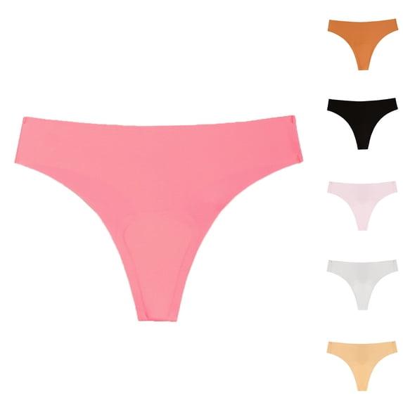 HOMBOM Cotton Hipster Panties for Women Comfy Pink Seamless Womens Underwear L