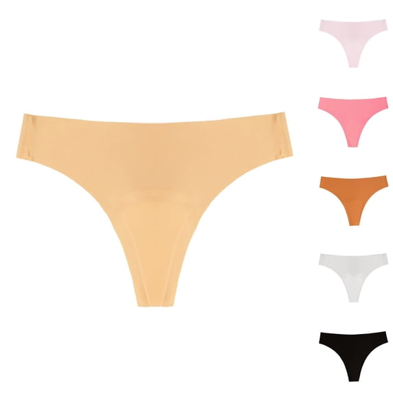 HOMBOM Cotton Hipster Women Panties Seamless Beige Underwear for Women XL