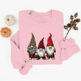 thumbnail image 1 of HOMBOM Funny Christmas Sweatshirts for Womens Pink Crewneck Pullover Cute Santa Lightweight Fall Ladies Shirts Long Sleeve, 1 of 6