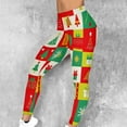thumbnail image 1 of HOMBOM High Waist Leggings for Womens No Front Seam Winter Christmas Yoga Tummy Control Leggings Non See Through Ladies Pants Athletic, 1 of 9