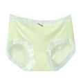 thumbnail image 1 of HOMBOM High Waisted Panties for Women Cotton Green Full Coverage Briefs Seamless Ladies Underwear L, 1 of 2