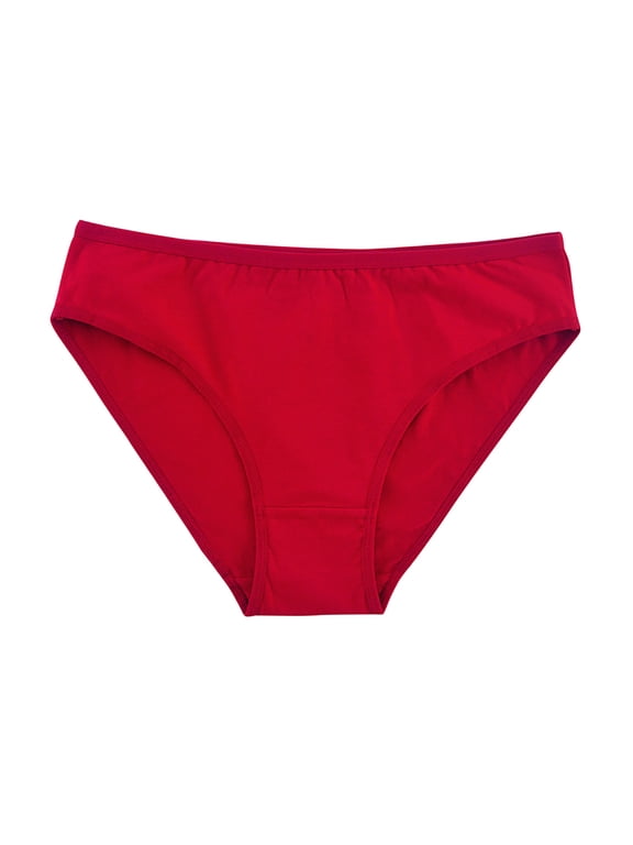 Hipster Panties for Women Clearance Cotton Red Plus Size Underwear for Women M