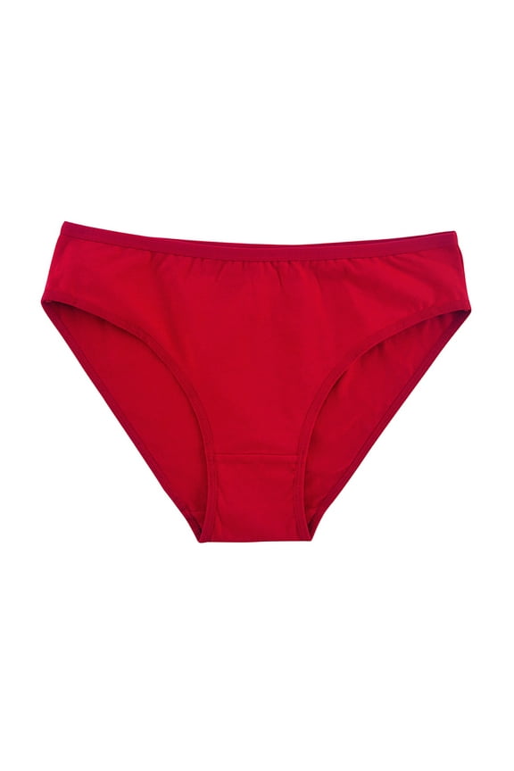 Hipster Panties for Women Clearance Cotton Red Plus Size Underwear for Women M