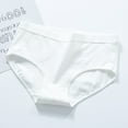 thumbnail image 1 of HOMBOM Hipster Panties for Women Pack Sexy Cotton Breathable White Underwear Women Pack M, 1 of 4