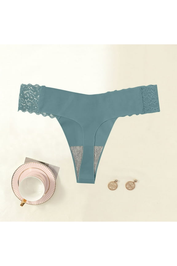 Cheeky Panties for Women Pack Lace Gray Sexy Breathable Breathable Underwear for Women L