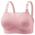 thumbnail image 1 of HOMBOM Lightly Lined Daily Wear Bras for Women Wire-Free Push-Up Pink Convertible Daily Bra S, 1 of 2