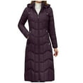 thumbnail image 1 of HOMBOM Long Coats for Women Puffer Quilted Red Windproof Heavy Thermal Winter Ladies Jackets, 1 of 3