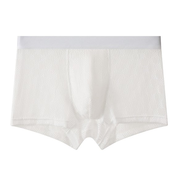 HOMBOM Men's Underpants Mid Rise Elastic Waist Mesh Activewear Regular