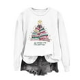 thumbnail image 1 of HOMBOM Merry Sweatshirts for Women Crewneck Christmas Ugly White Graphic Gifts Essentials Ladies Sweatshirt, 1 of 6