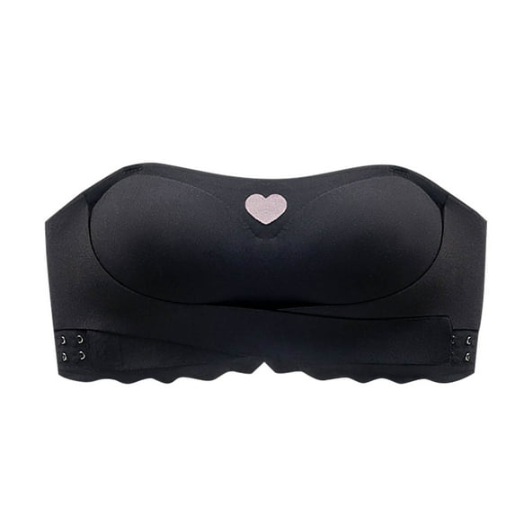 HOMBOM Multiway Womens Bras Wireless Balconette Breathable Bras Full Coverage Comfortable Black Spaghetti Straps Brassiere 38AB