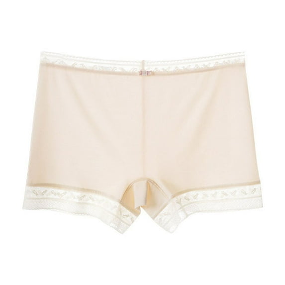 HOMBOM Panties for Women Boxer Brief Ice Silk Khaki High Waist Breathable Underwear for Women L