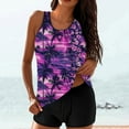 thumbnail image 1 of HOMBOM Plus Size Modest Women's Tankini Two Piece Swimsuit with Shorts,Floral M, 1 of 6