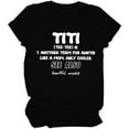 thumbnail image 1 of HOMBOM Plus Size Tunic Tops for Women Black TITI TEE-TEE N Short Sleeve Crew Neck T-Shirt Top Womens Blouses XL, 1 of 6