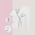 thumbnail image 1 of HOMBOM Scrubs for Women Set White V Neck Scrub Top and Pant Modern Medical Short Sleeve Womens Working Uniforms, 1 of 9
