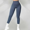 thumbnail image 1 of HOMBOM Seamless Leggings for Womens Soft High Waist Sports Blue Training Yoga Ladies Pants M, 1 of 3