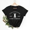 thumbnail image 1 of HOMBOM Short Sleeve Easter T Shirts for Women Black Crew Neck T-shirt Easter Letter Print Spring Tops for Women 2024 L, 1 of 3