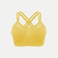 thumbnail image 1 of HOMBOM Sport Bras for Women Support Seamless No Underwire Brassiere Yellow Yoga Spaghetti Straps Breathable Bras S, 1 of 5