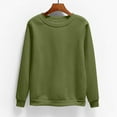 thumbnail image 1 of HOMBOM Sweatshirts For Women Lightweight Crew Neck Green Plain Long Sleeve Casual Soft Pullover Sweatshirt 2XL, 1 of 5