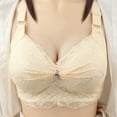 thumbnail image 1 of HOMBOM Todays Daily Deals Bras Full Coverage Wire-Free Plus Size Push-Up Beige Daily Bra L, 1 of 3