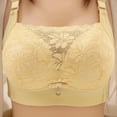 thumbnail image 1 of HOMBOM Todays Daily Deals Bras Plus Size Full Coverage Wire-Free Push-Up Yellow Daily Bra S, 1 of 3
