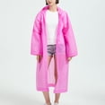 thumbnail image 1 of HOMBOM Waterproof Rain Ponchos for Adults Reusable Raincoat Clear EVA Emergency Travel Hooded Loose Womens Rain Jacket, 1 of 5