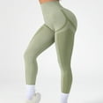 thumbnail image 1 of HOMBOM Winter Leggings for Womens Green Yoga High Waist Seamless Ladies Pants Training L, 1 of 6