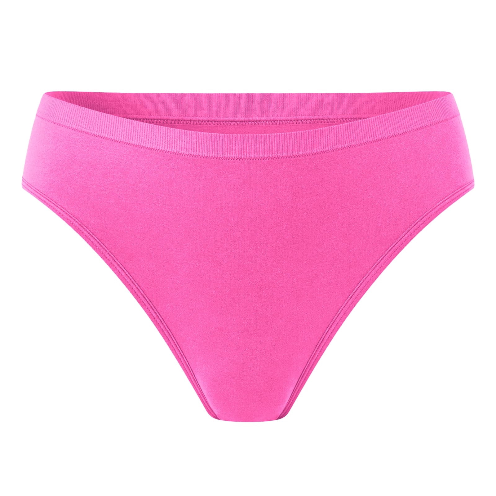 HOMBOM Women's Panties Solid Briefs Elastic Waist Full Coverage Knit ...